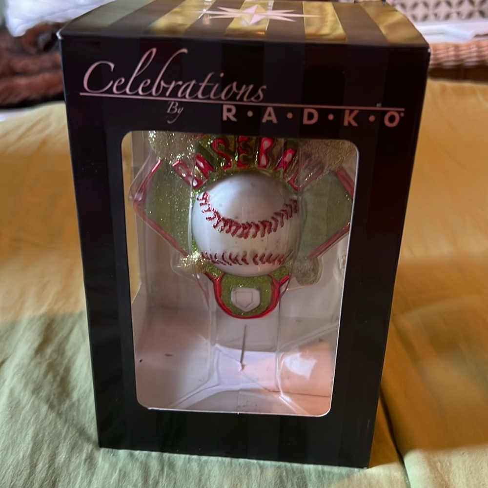 Christopher Radcliffe baseball ornament